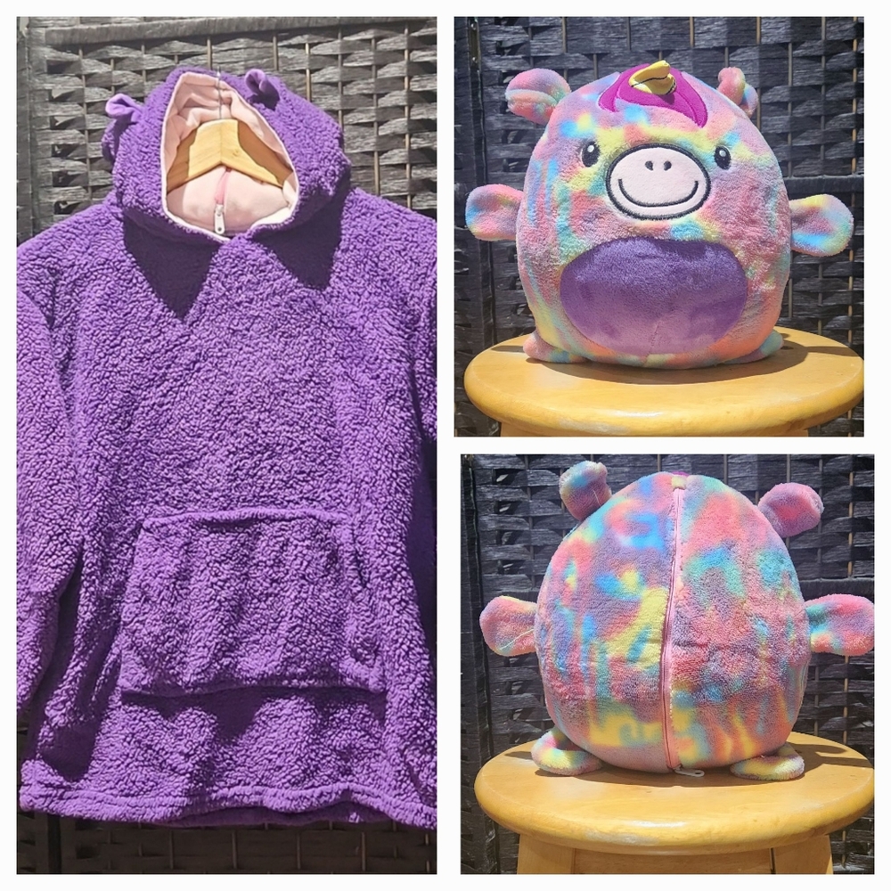 🌟2/40⭐️ Huggle pets unicorn hoodie